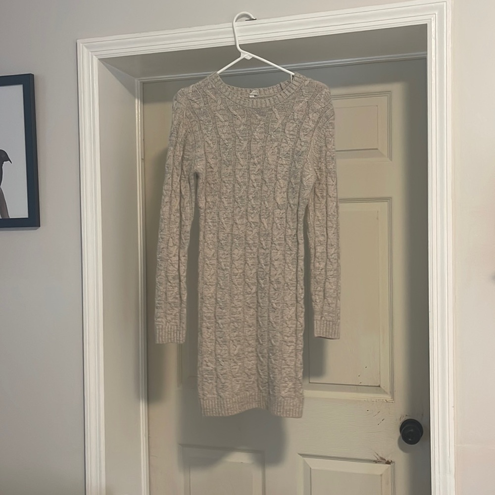 Maternity sweater dress